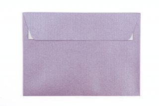 Envelopes DIN C6 adesivos, roxo madrepérola