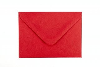 Envelopes DIN C7, vermelho