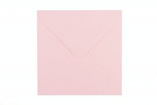 Envelopes quadrados 130x130 mm, cor-de-rosa