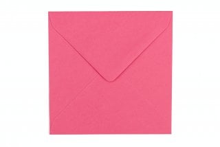 Envelopes quadrados 130x130 mm, cor-de-rosa
