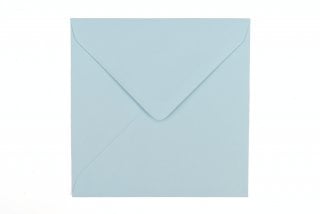 Envelopes quadrados 130x130 mm, azul claro