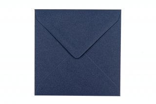 Envelopes quadrados 130x130 mm, azul escuro