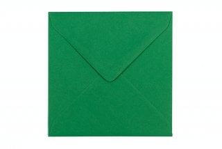 Envelopes quadrados 130x130 mm, verde escuro