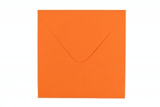 Envelopes quadrados 155x155 mm, cor de laranja