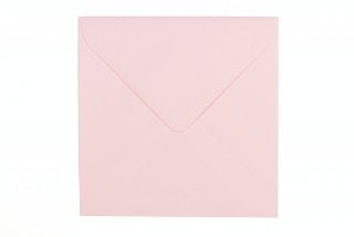 Envelopes quadrados 155x155 mm, cor-de-rosa