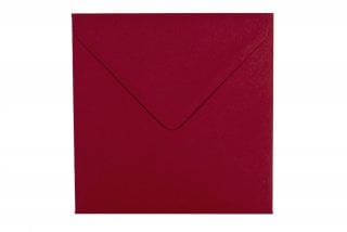Envelopes quadrados 155x155 mm, vermelho escuro