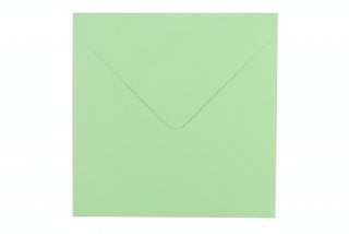Envelopes quadrados 155x155 mm, verde claro