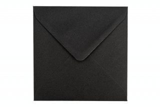 Envelopes quadrados 155x155 mm, preto