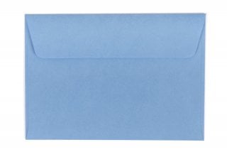 Envelopes DIN C6 adesivos, azul