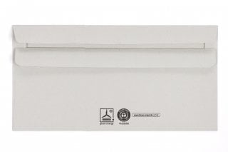Envelopes DIN longos, cinzento reciclado
