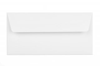 Envelopes DIN longo adesivo, branco forrado