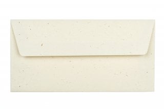 Envelopes DIN adesivos longos, Terra Vanilla com forro