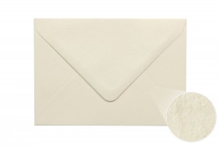 Envelopes DIN B6, creme, textura martelada