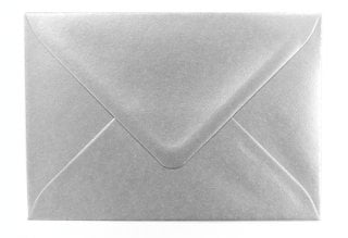Envelopes DIN B6, prateados