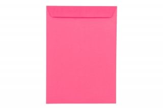 Envelopes DIN C4 adesivos, cor-de-rosa