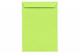 Envelopes DIN C4 adesivos, verde