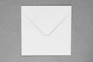Envelopes quadrados 110x110 mm, brancos