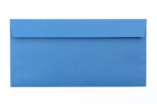 Envelopes DIN longo adesivo, impressão azul