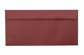 Envelopes DIN longo+, impressão em vermelho escuro