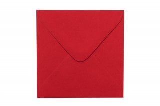 Envelopes quadrados 110x110 mm, vermelho escuro