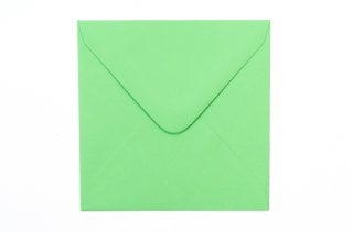 Envelopes quadrados 110x110 mm, verde claro