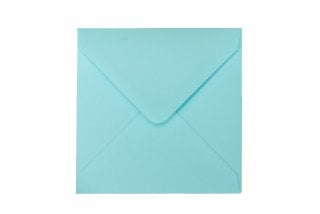 Envelopes quadrados 140x140 mm, azul claro