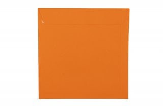 Envelopes quadrados 220x220 mm, cor de laranja