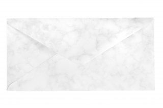 Envelopes DIN longos, branco marmoreado