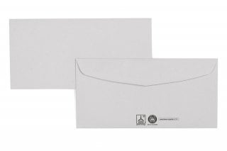 Envelopes DIN longo+, cinzento reciclado