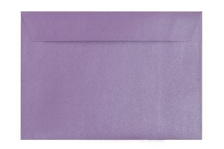 Envelopes DIN C5 adesivos, roxo madrepérola