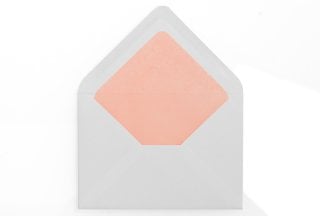 Envelopes DIN C6, branco com forro cor-de-rosa
