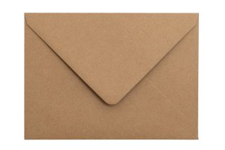Envelopes 133 x 184 mm (5 x 7 polegadas), papel kraft