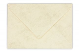 Envelopes DIN C6, creme marmoreado