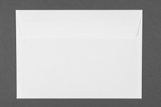 Envelopes DIN C6 adesivos, brancos