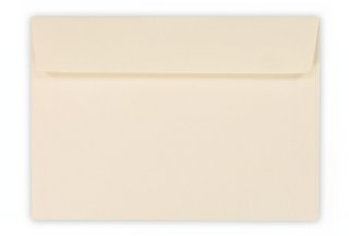 Envelopes DIN C6 adesivos, creme