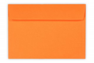 Envelopes DIN C6 adesivos, cor de laranja