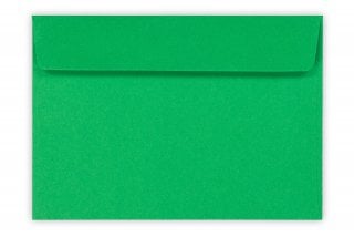 Envelopes DIN C6 adesivos, verde