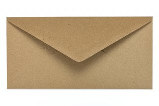 Envelopes DIN longos, papel kraft