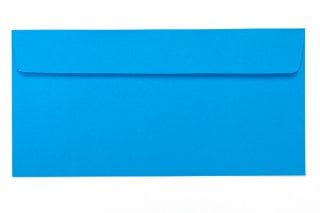Envelopes DIN adesivos longos, azul
