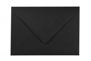 Envelopes DIN C6, preto