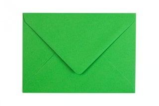 Envelopes DIN C6, verde