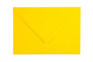 Envelopes DIN C6, amarelo-laranja