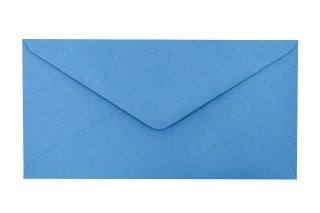 Envelopes DIN longo, azul