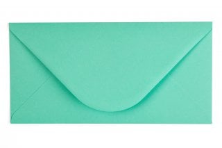 Envelopes DIN longos, azul-verde