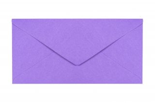 Envelopes DIN longos, roxos