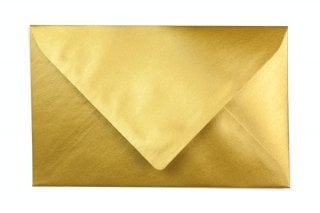 Envelopes de formato especial, dourados