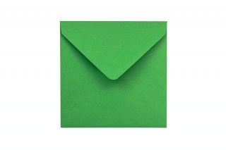Envelopes quadrados 130x130 mm, verde