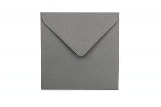 Envelopes quadrados 130x130 mm, cinzento escuro