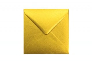 Envelopes quadrados 155x155 mm, dourados