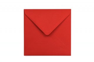 Envelopes quadrados 155x155 mm, vermelho
